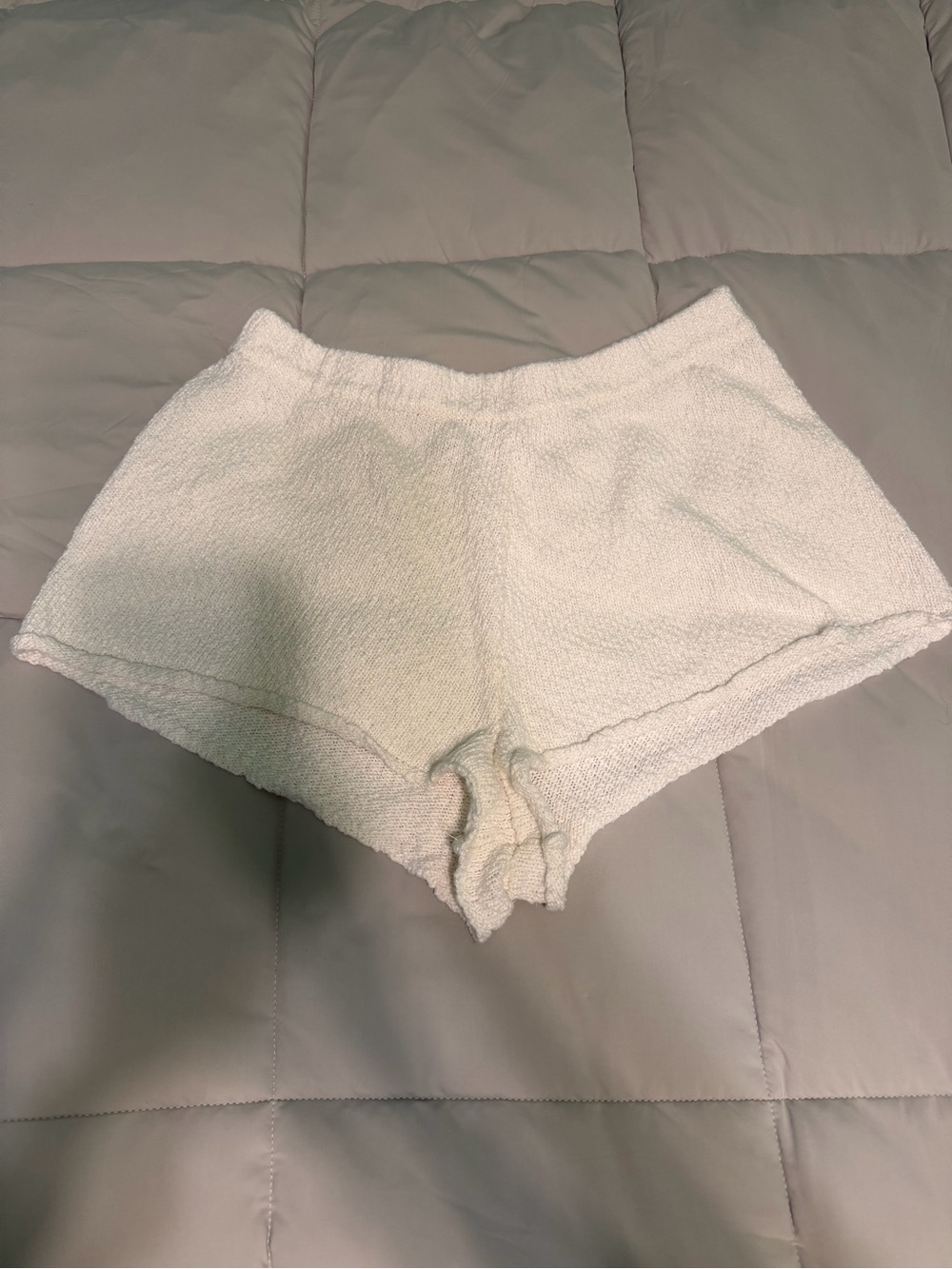 aerie Cream Knit Terry Lounge Shorts